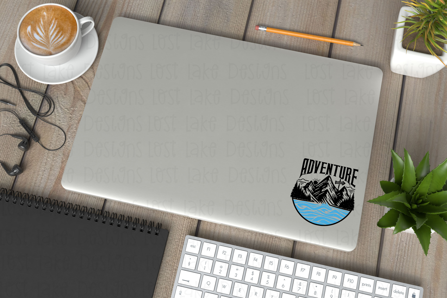 Adventure Awaits Retro Sticker| Exploring| Mountains| Hiking