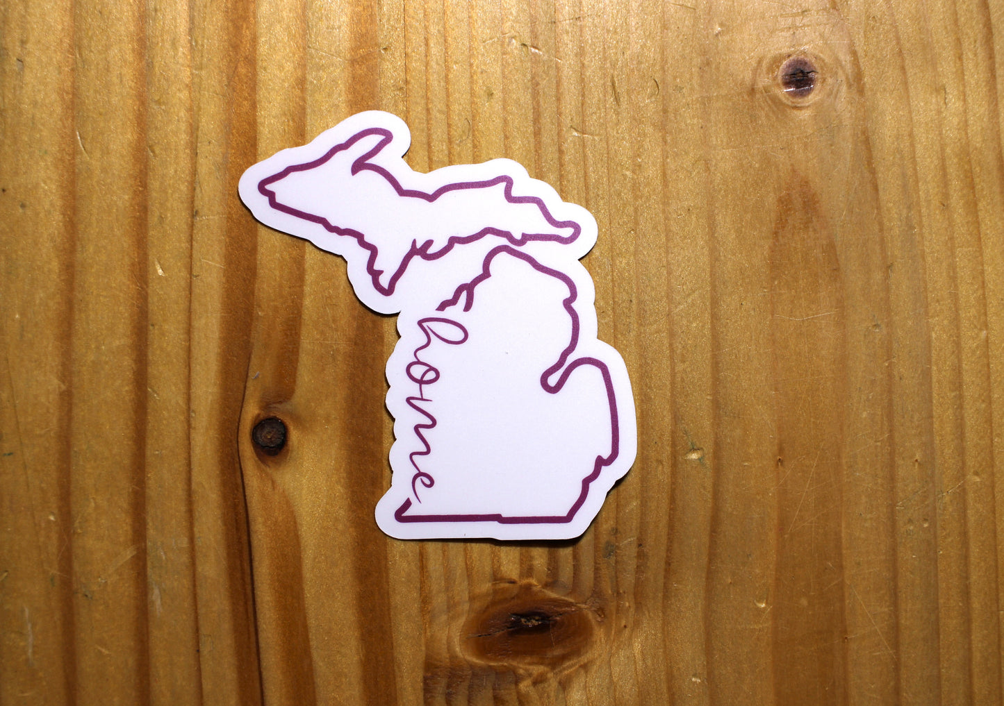 Michigan Home Pink Small Sticker| Cell Phone Sticker