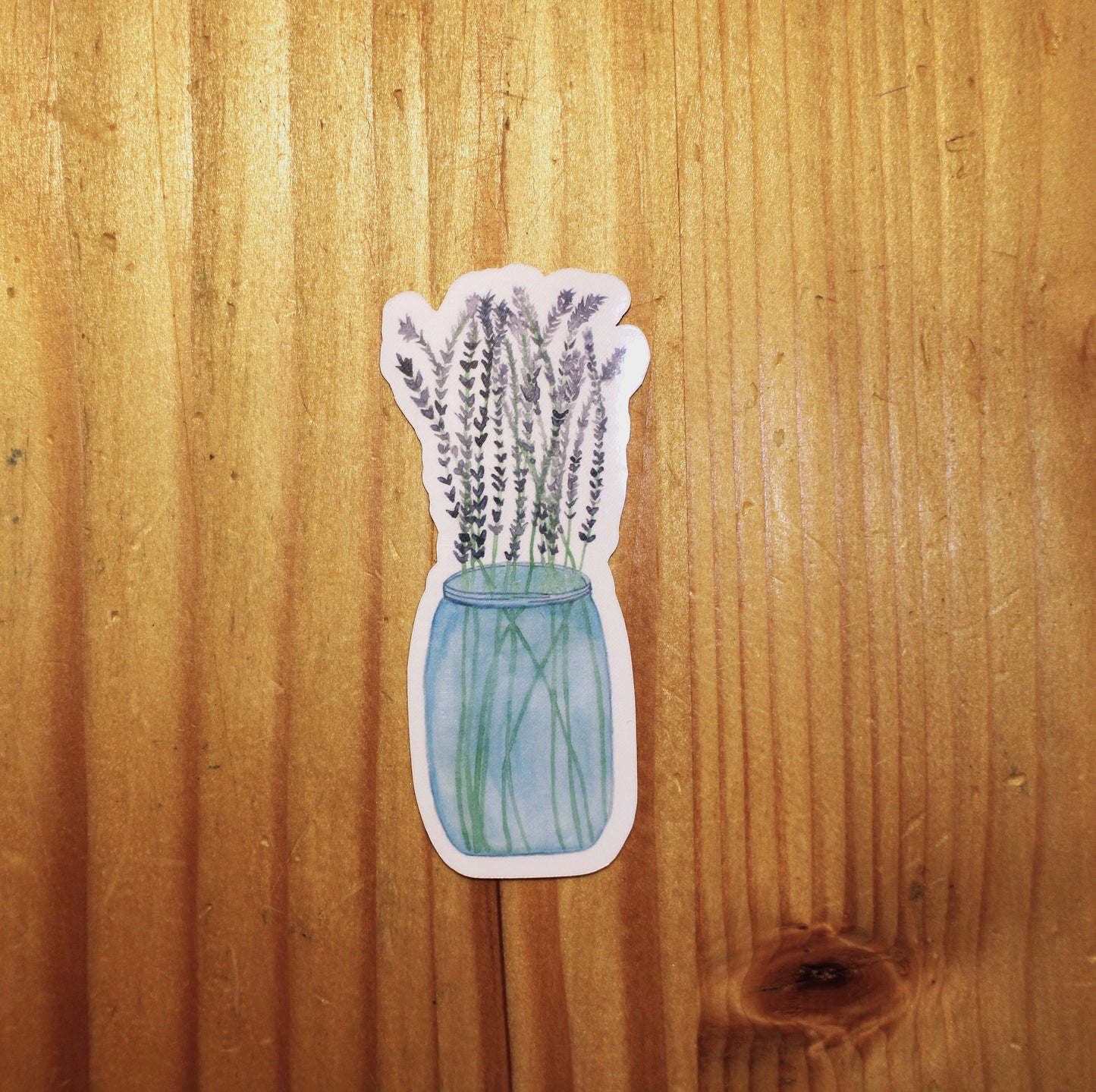 Lavender in Mason Jar Sticker