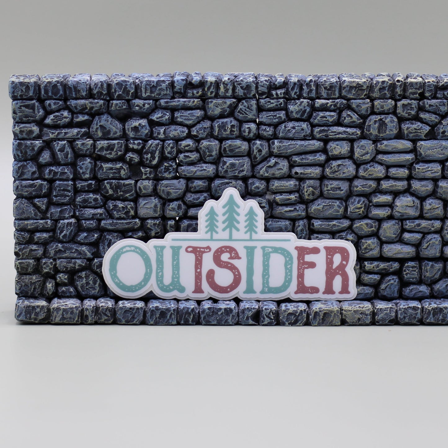 OUTSIDER Hiking Sticker Die Cut Vintage Outdoors Forest Woods Nature