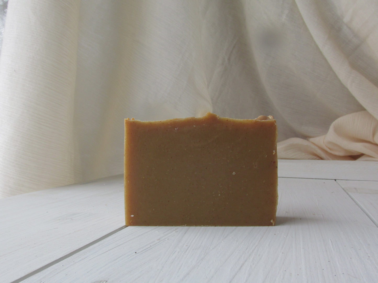 Golden Milk Goat Milk Soap | Unscented Turmeric Soap | Natural Creamy Soap Bar | Handmade Palm Free Soap | Sensitive Skin Friendly