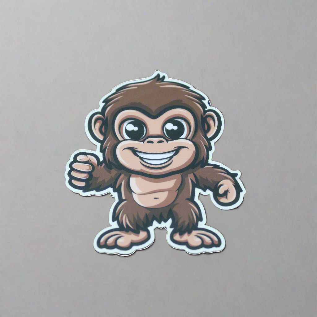 Baby Bigfoot Cute Cryptid Waterproof Vinyl Sticker