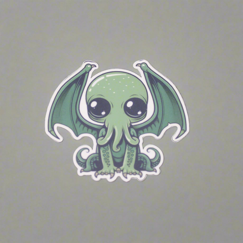 Baby Cthulhu Cute Cryptid Waterproof Vinyl Sticker Cute-thulhu Cutethulhu