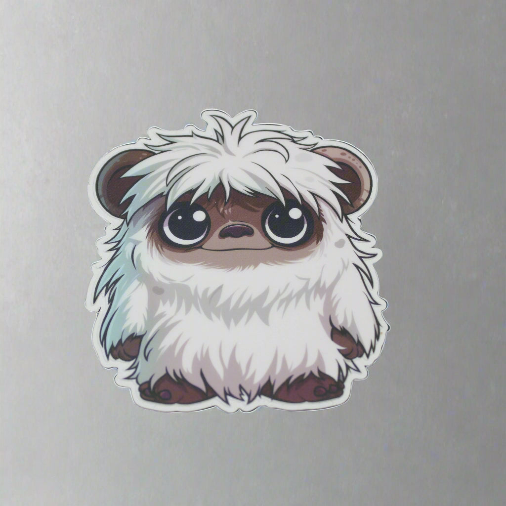 Baby Yeti Cute Cryptid Waterproof Vinyl Sticker