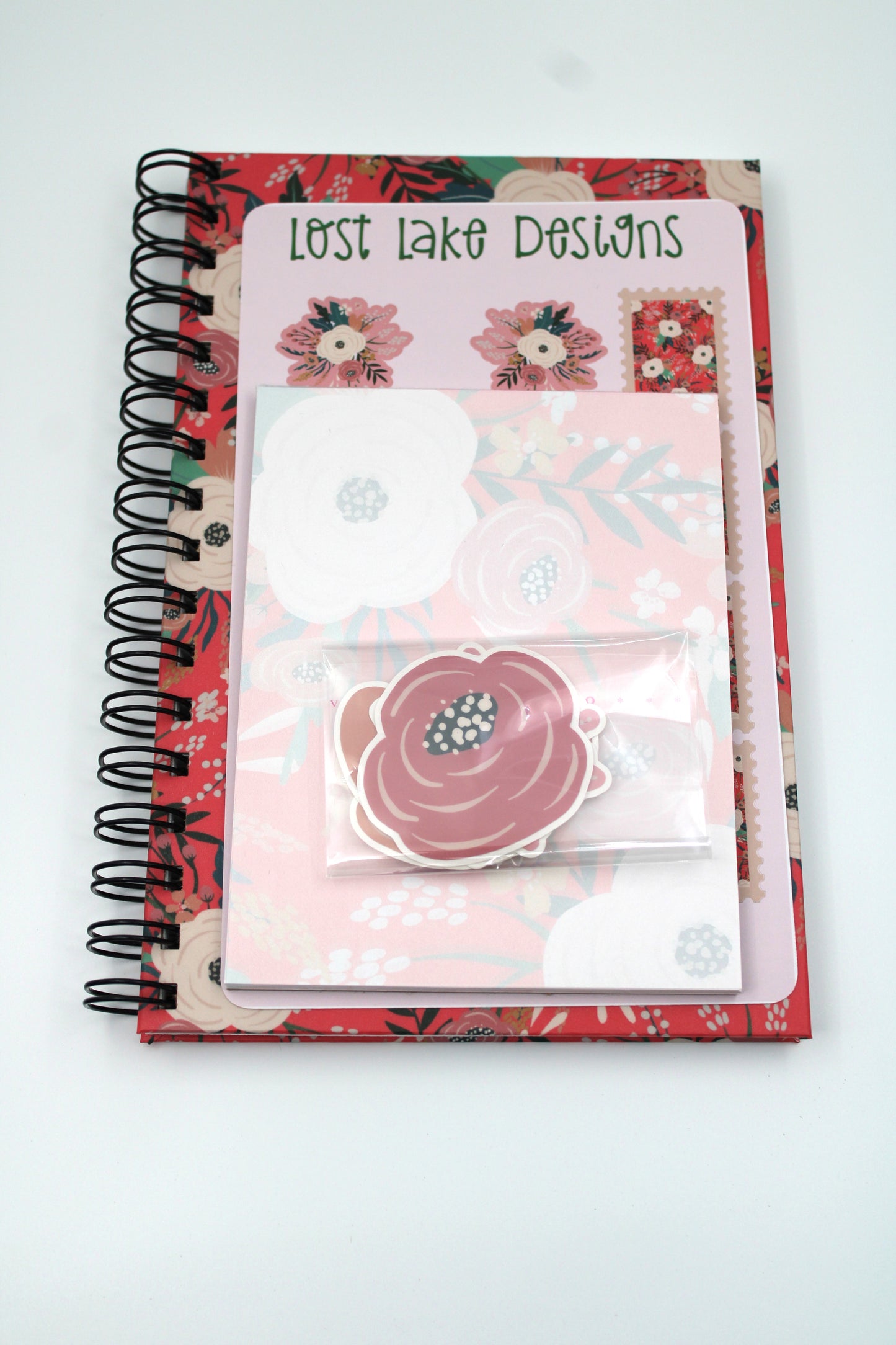 Flowering Garden Spiral Notebook Floral Gift Set