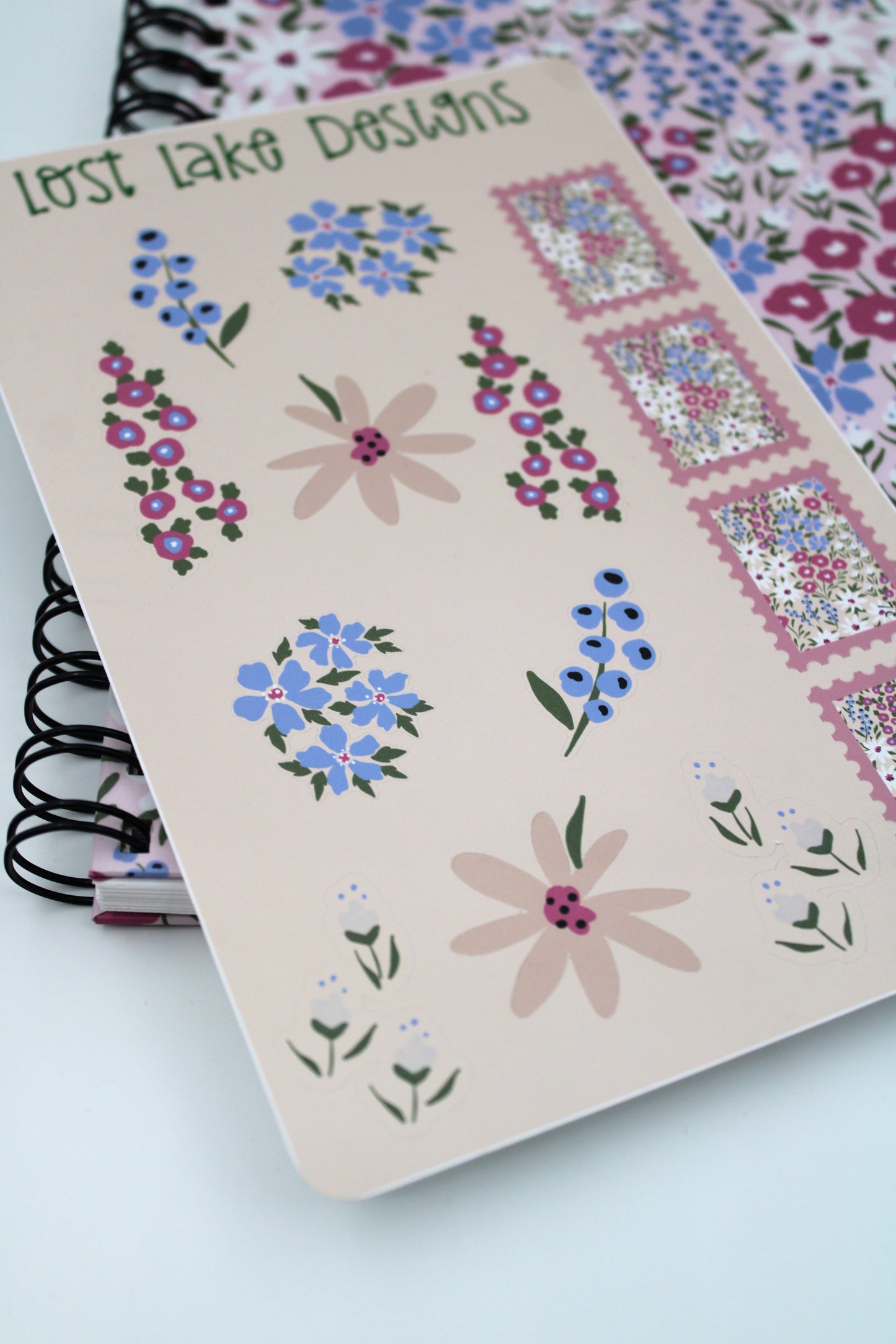 Morning Meadow Spiral Notebook Floral Gift Set