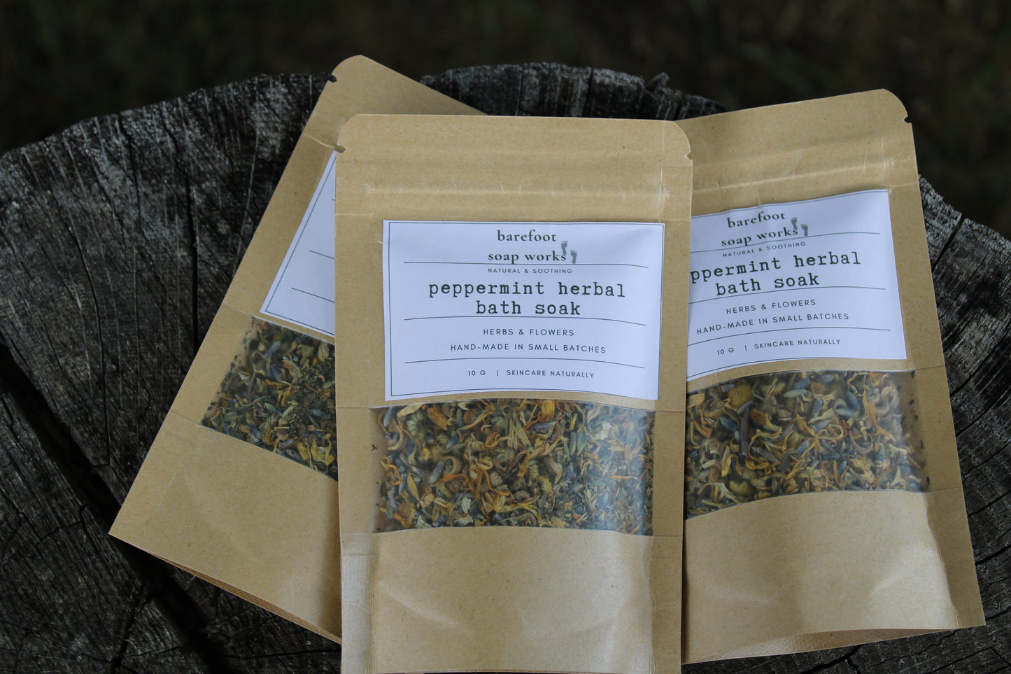 All Natural Peppermint Herbal Bath Soak