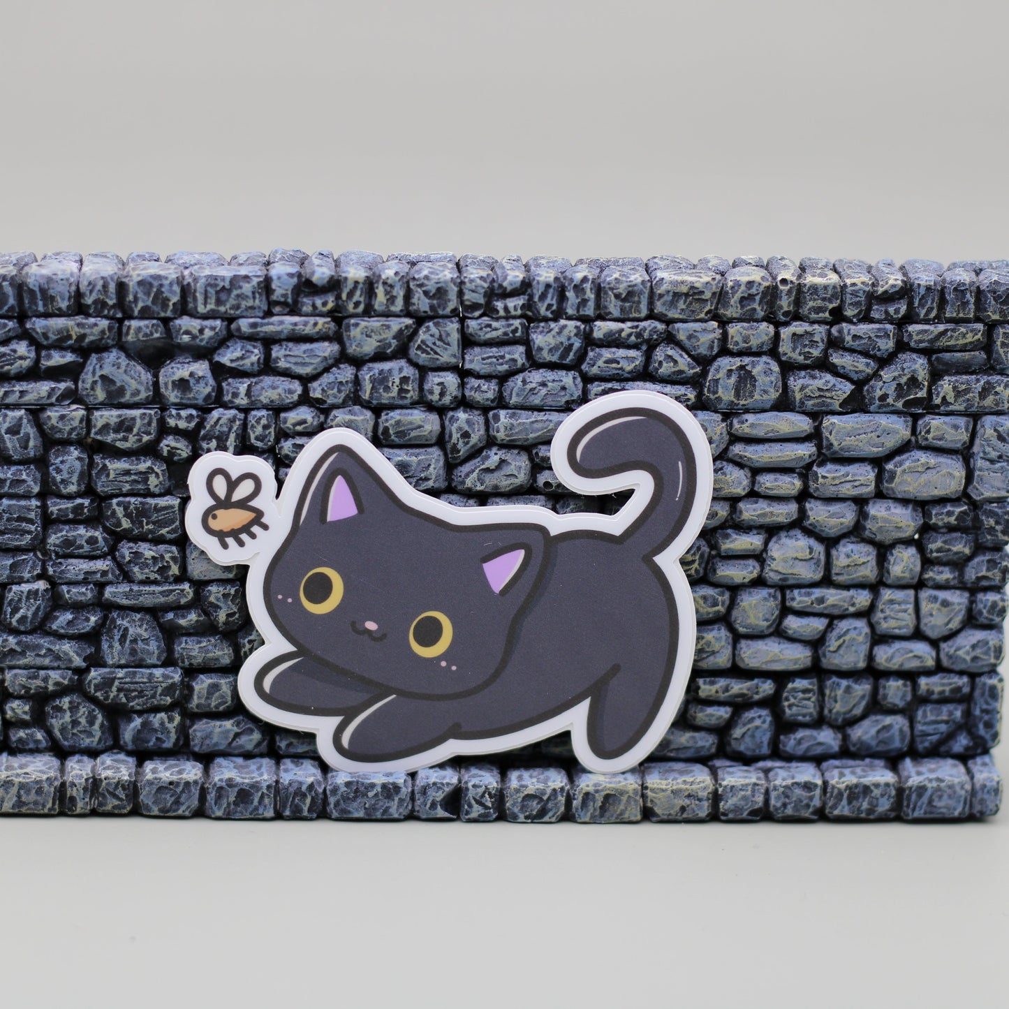 Miranda The Cat Chasing Sticker| Cute Cat Sticker| Kawaii Cat|