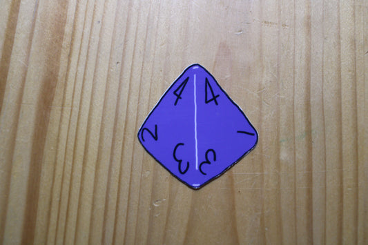D4 Sticker| TTRPG RPG Sticker