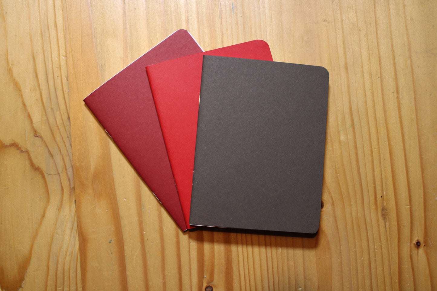 Pocket Notebook| Colorful Memo book| Line Free Notebook Set Red Black