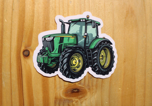 Green Tractor Sticker