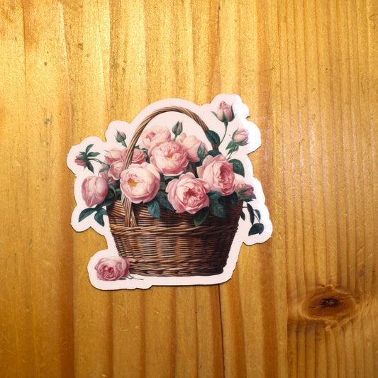 Rose Basket Sticker