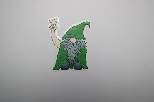 Peace Gnome Sticker