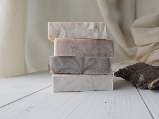 Spa Collection Soap Set | 4 Sea Salt Spa Bars | Natural Handmade Salt Soap Bundle | Self Care Gift Set