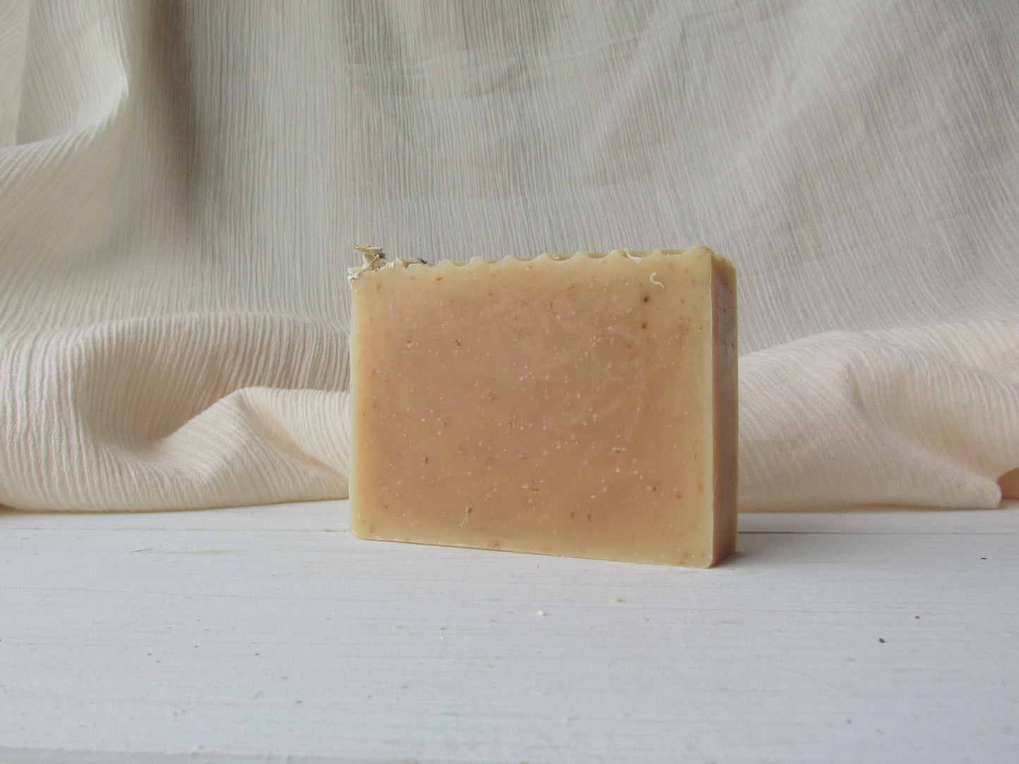 Sweet Lemon + Honey Goat Milk Soap | Natural Oatmeal Honey Bar | Handmade Soap with Bee Pollen & Lavender Buds