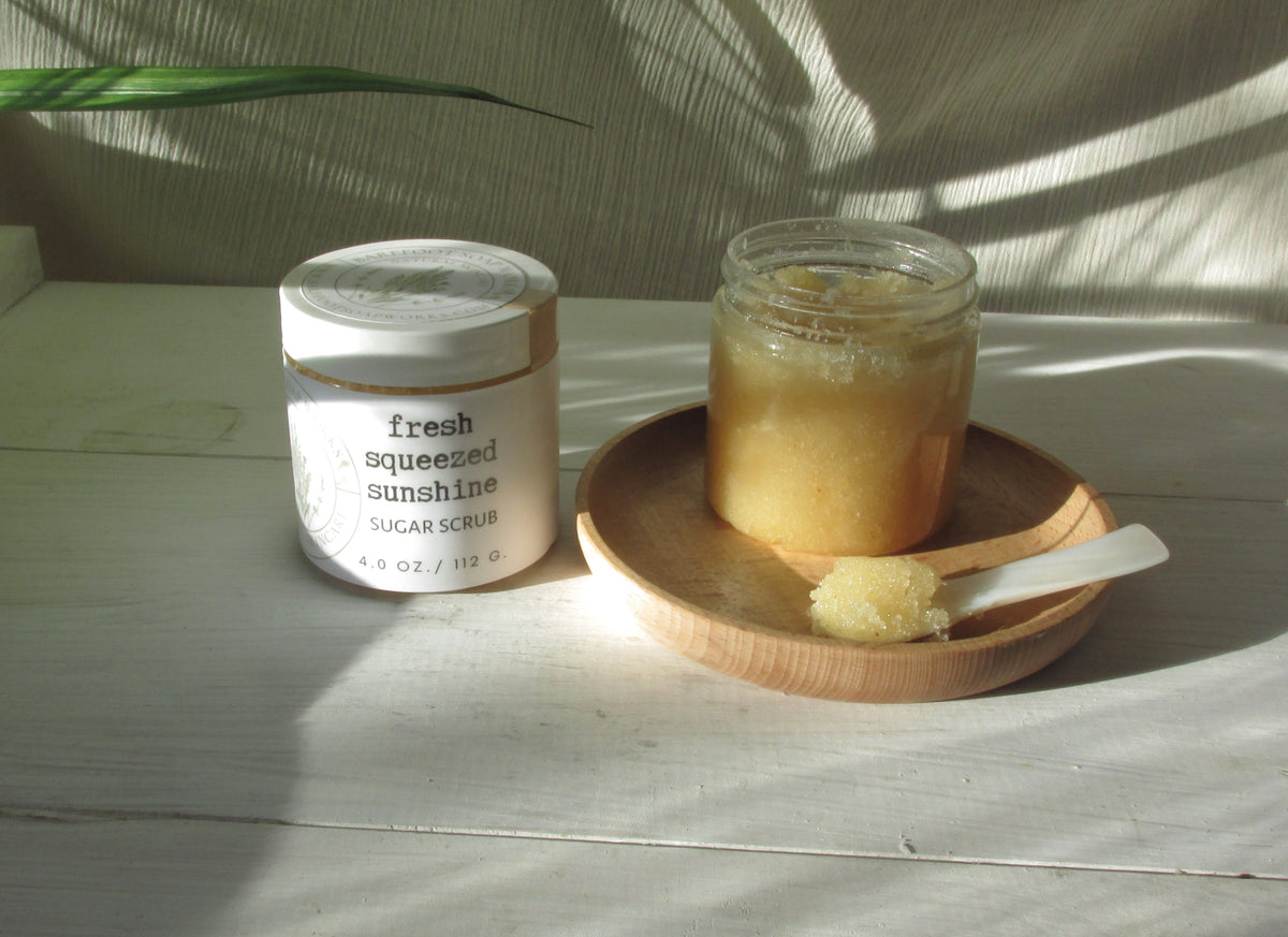 Fresh Squeezed Sunshine Sugar Scrub | Citrus Exfoliating Body Scrub | Handmade Natural Body Scrub | Essential Oil Scrub