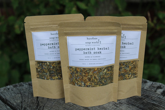 All Natural Peppermint Herbal Bath Soak