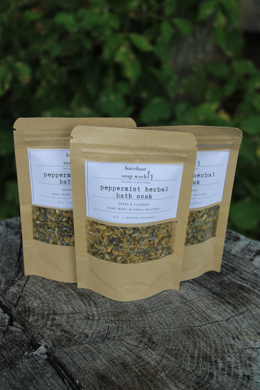 All Natural Peppermint Herbal Bath Soak