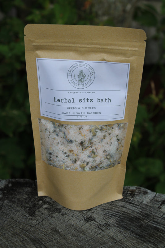 Natural Herbal Sitz Bath | Epsom Salt, Calendula & Lavender Comfort Soak