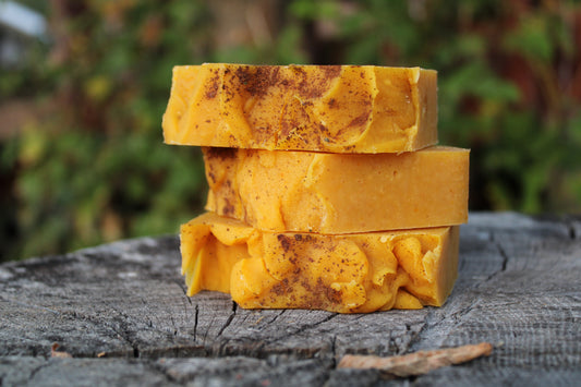 pumpkin + honey soap