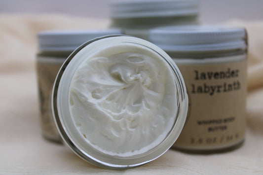 Lavender Labyrinth Whipped Body Butter| Whipped Essential Oil Body Cream