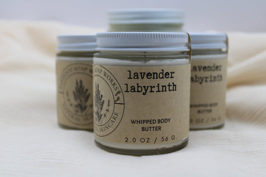 Lavender Labyrinth Whipped Body Butter| Whipped Essential Oil Body Cream