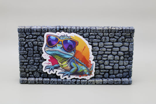 Relaxed Iguana| Cool Lizard Sticker| Reptile Sticker