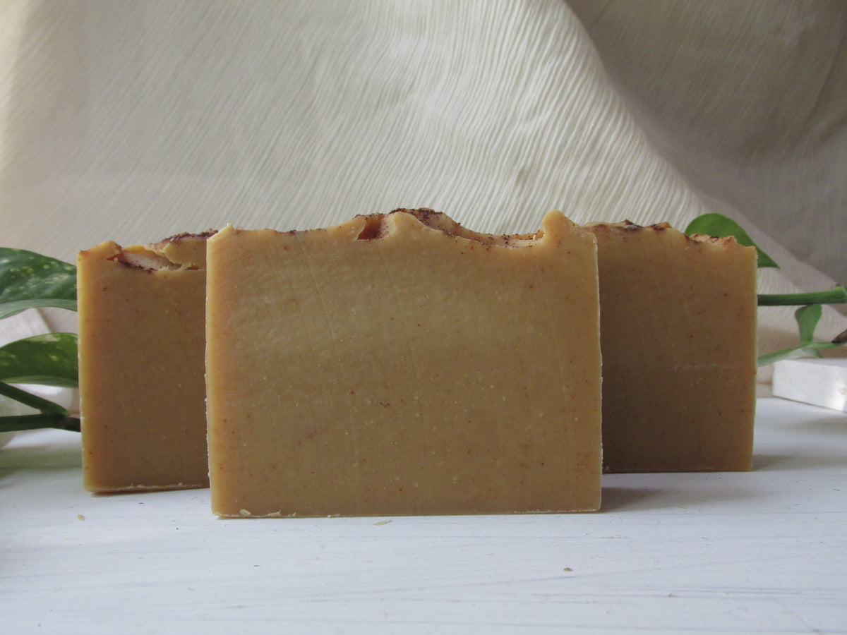 pumpkin + honey soap