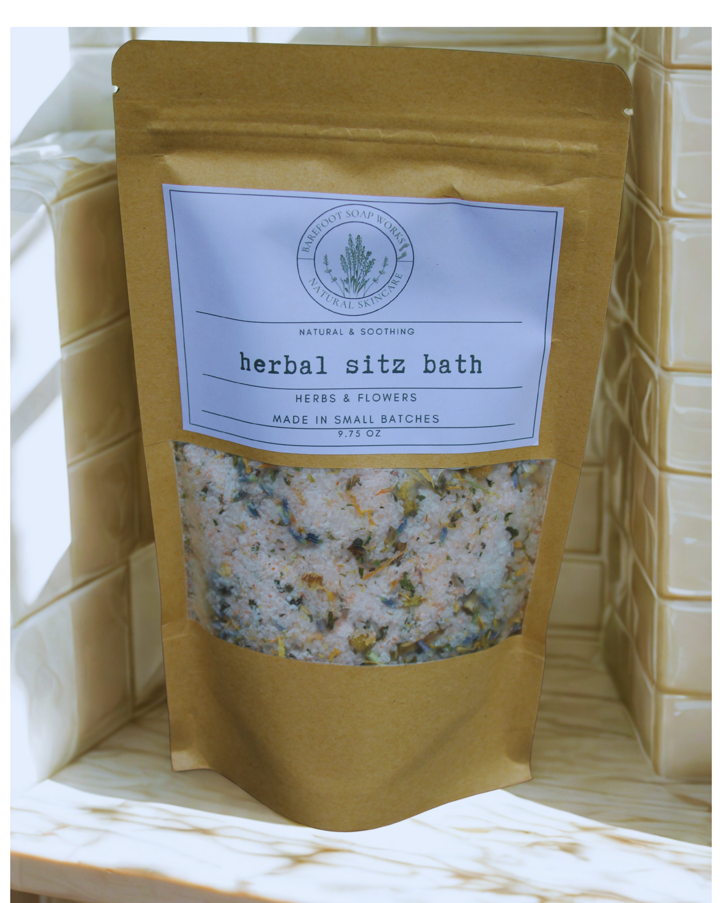 Natural Herbal Sitz Bath | Epsom Salt, Calendula & Lavender Comfort Soak