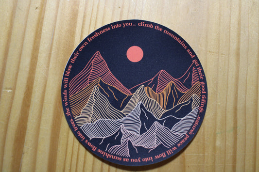 Sunshine Flows Into The Trees Sticker