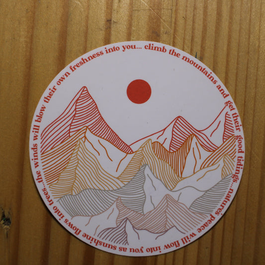 Sunshine Flows Into The Trees Sticker Light